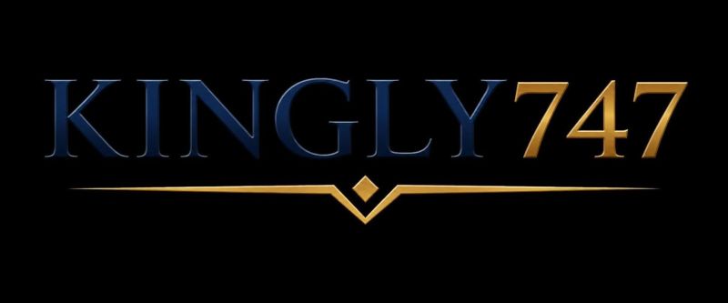 KINGLY747 airline brand logo placeholder